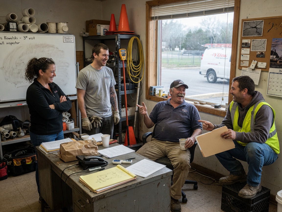 The Duluth Slab Leak Pros team at work in Duluth